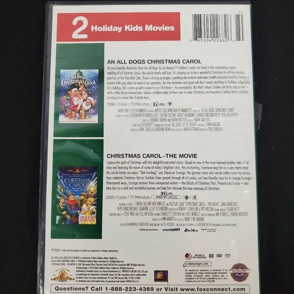 All Dogs Christmas Carol / Christmas Carol The Movie, DVD - Picture 4 of 4